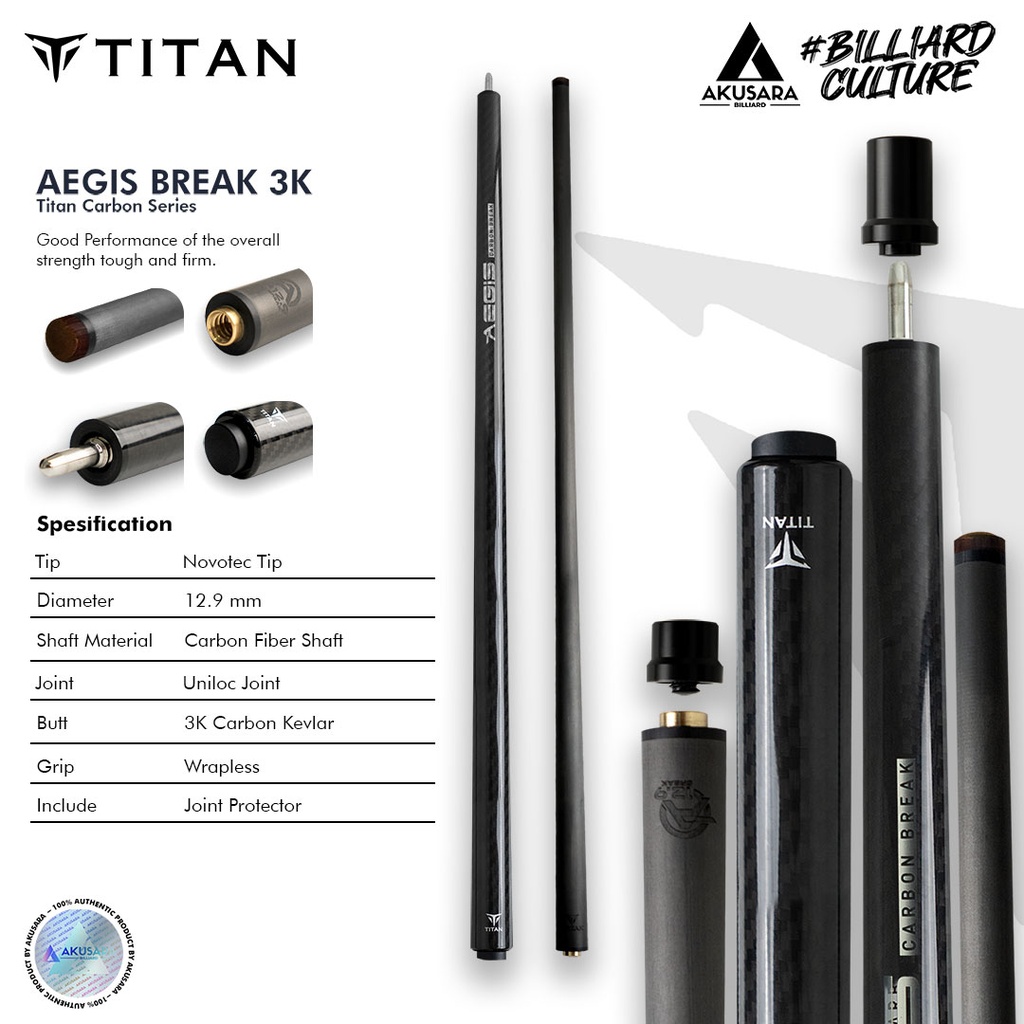 Titan Aegis Break Carbon V2 Wrapless+Novotec