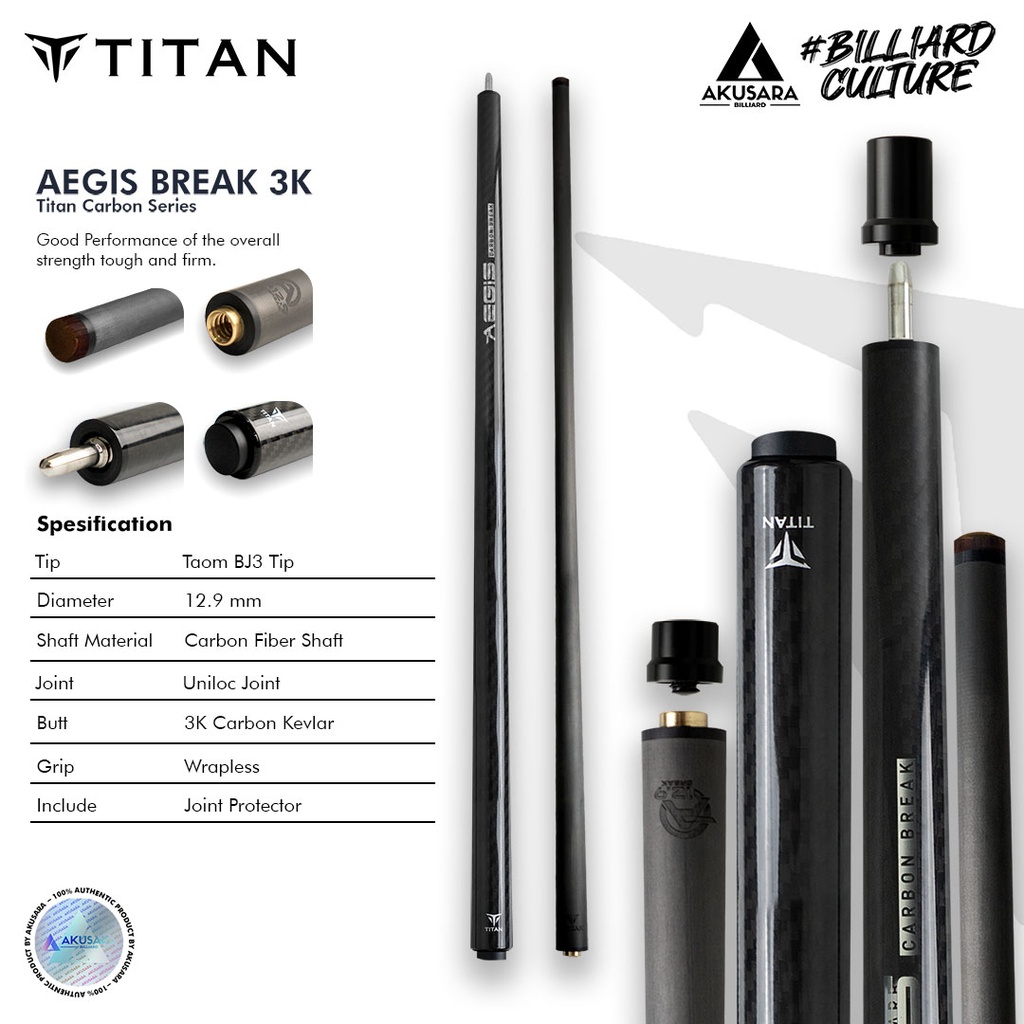 Titan Aegis Break Carbon V2 Wrapless+BJ3.0