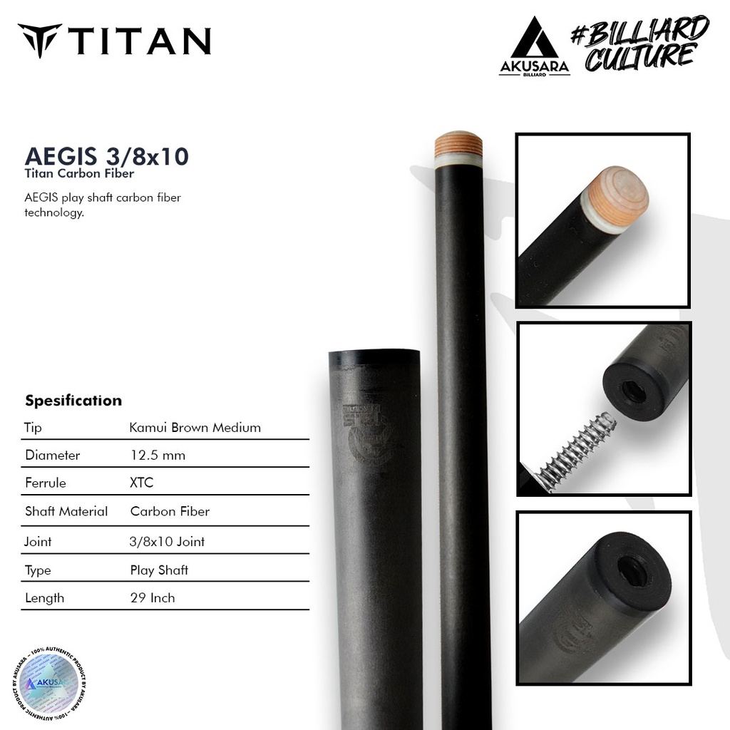 Shaft Aegis Play Carbon 3/8x10 - 29inch