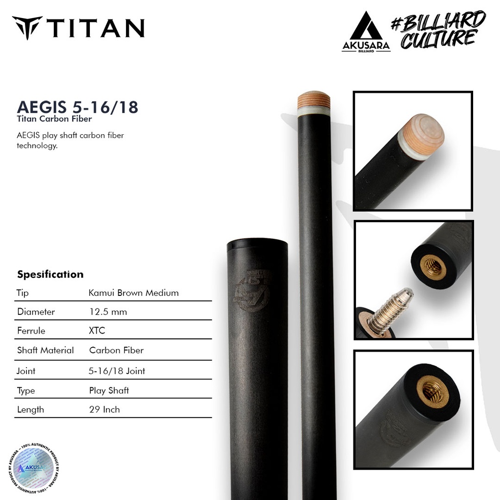 Shaft Aegis Play Carbon 5/16x18 - 29inch