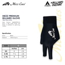 Glove Mezz Billiard Original - Black S/M