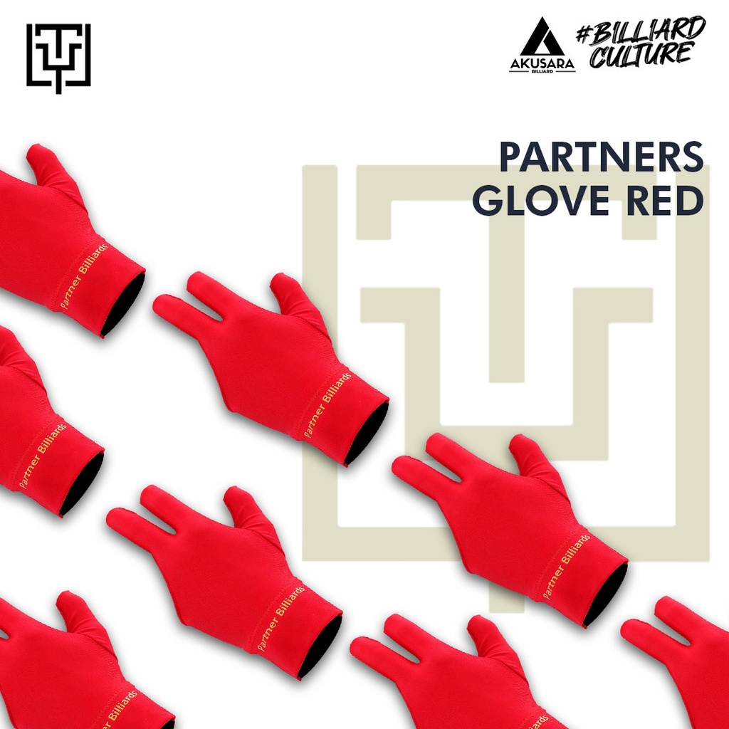 Glove Billiard Partners - Red