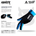 Glove MONSTR Billiard Reguler Ambidextrous - Blue L/X