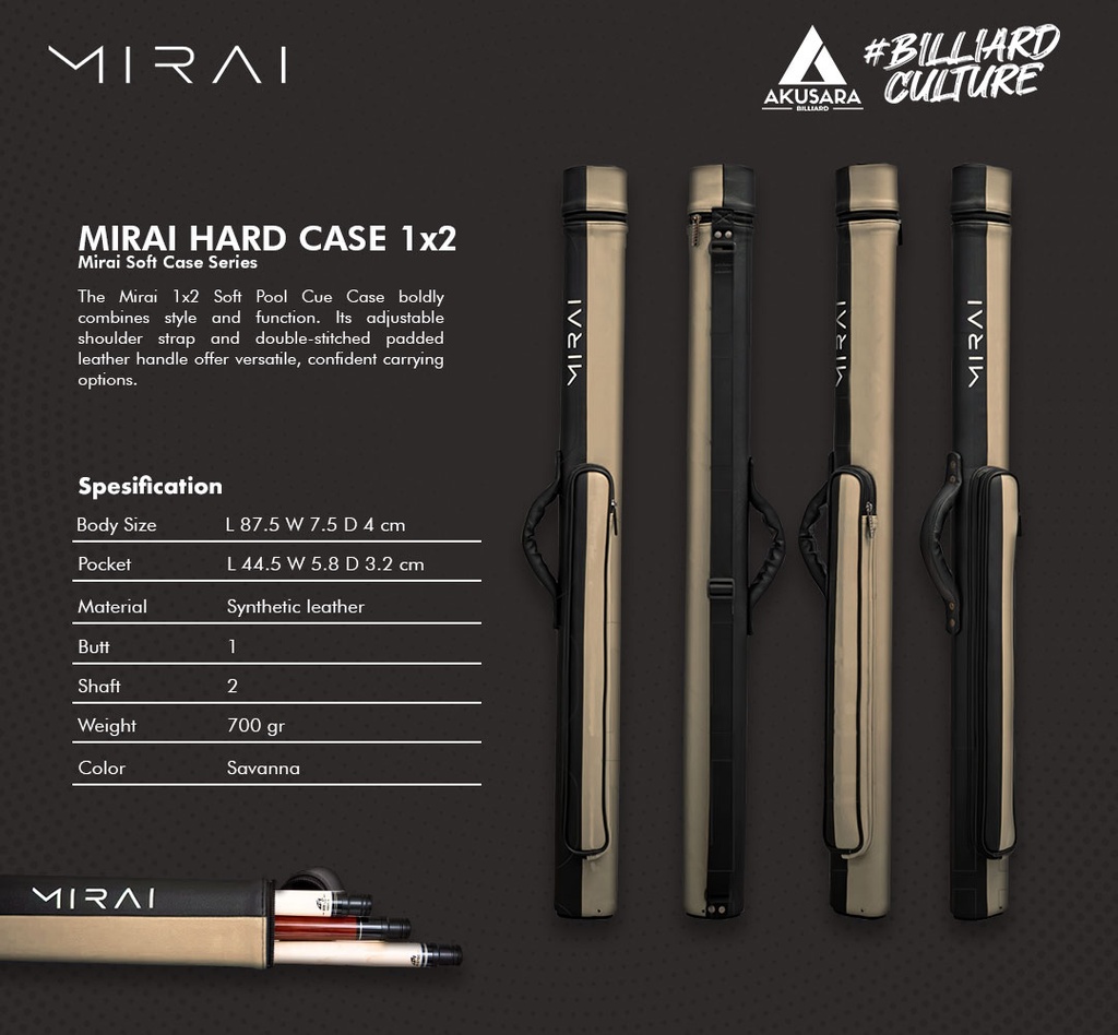 HARD CASE MIRAI 1X2 SAVANA
