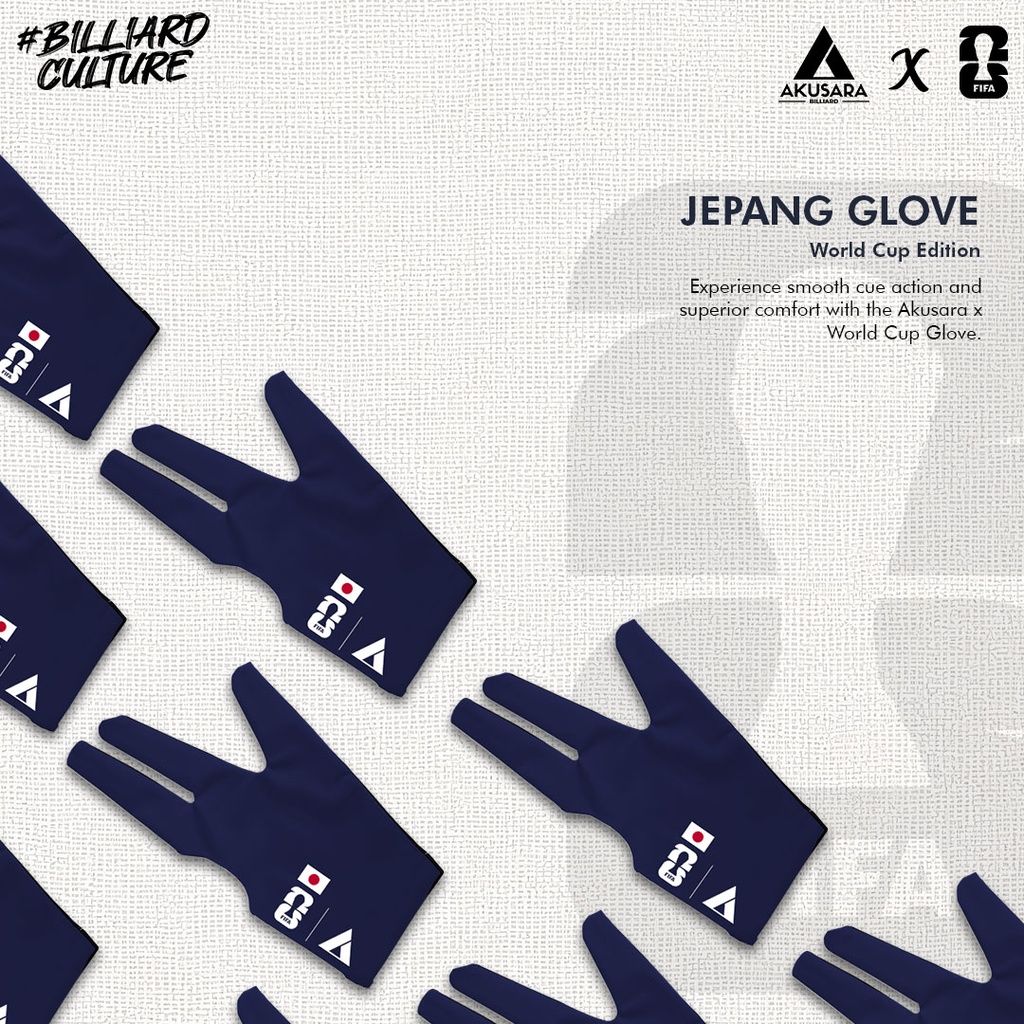 Glove Billiard Akusara X World Cup Edition - Japan