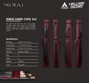 HARD CASE MIRAI 3X4 BURGUNDY