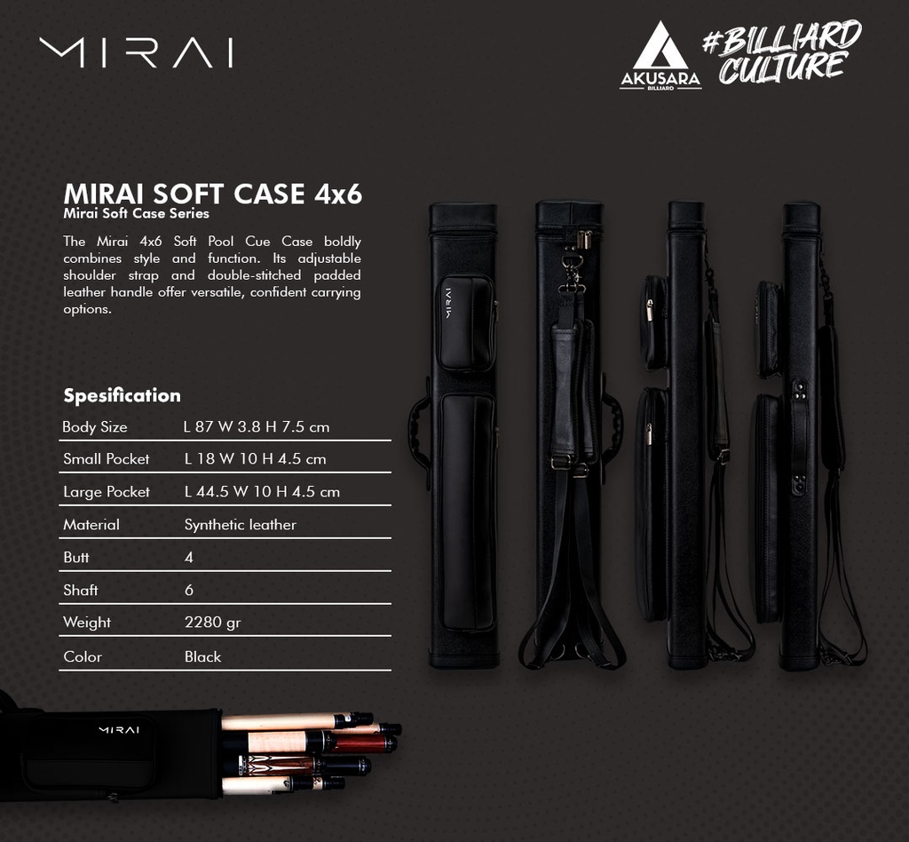 HARD CASE MIRAI 4X6 BLACK
