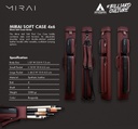 HARD CASE MIRAI 4X6 BURGUNDY