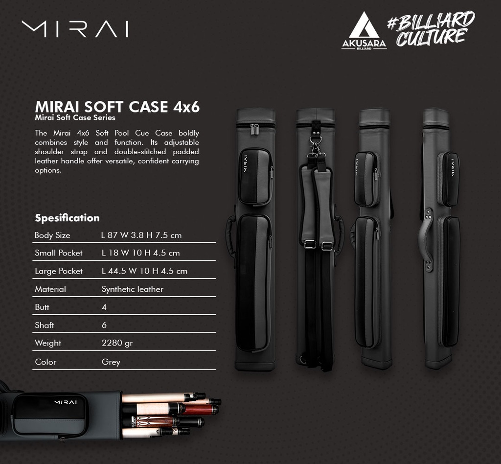 HARD CASE MIRAI 4X6 GREY