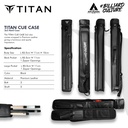 Soft Case Cue Titan Leather Billiard Culture 2x3
