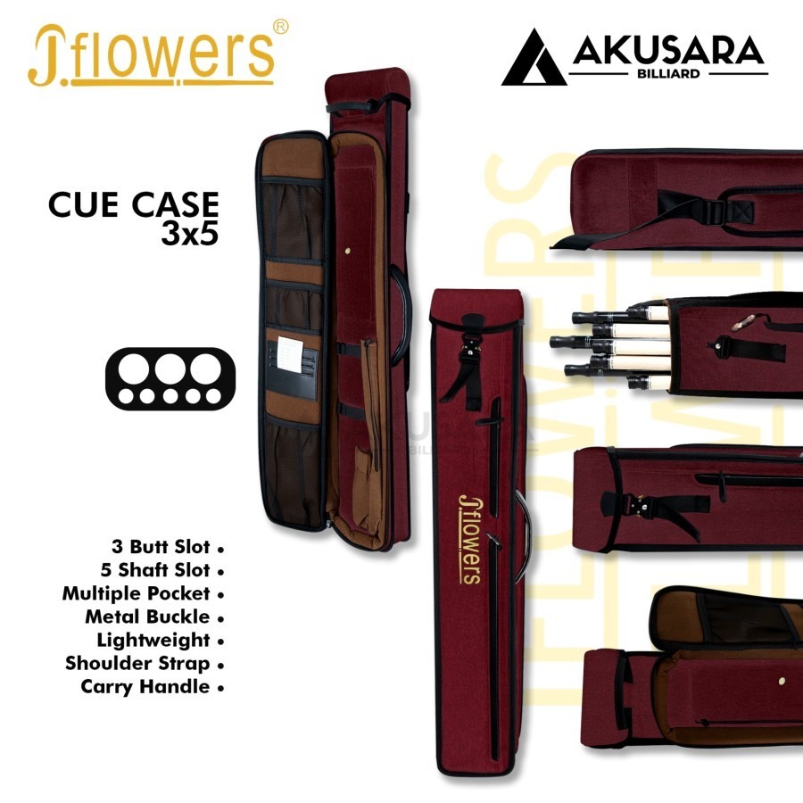 Soft Case Jflowers 3x5 - Maroon
