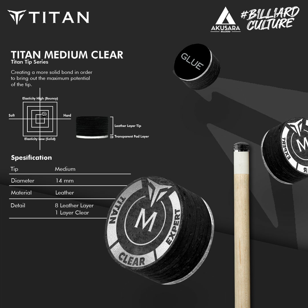 Titan Clear Medium Tip