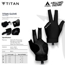 GLOVE TITAN ESSENTIAL BLACK-L