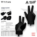 GLOVE TITAN ESSENTIAL BLACK - KIDAL, M