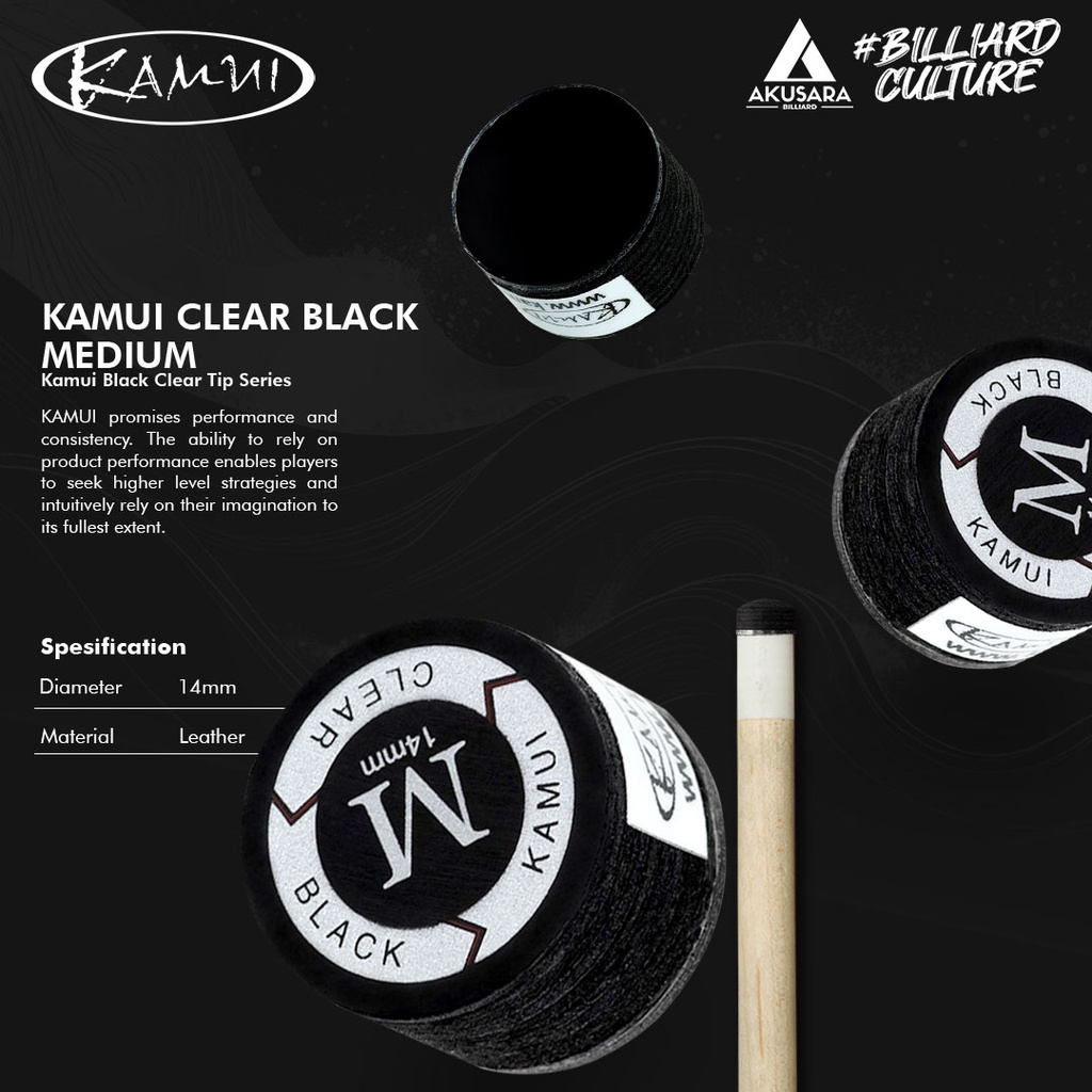 Tip Kamui Black Clear - Medium