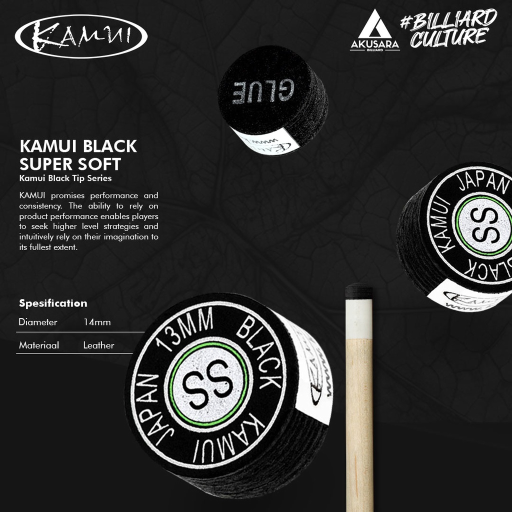 Tip Kamui Black Clear - Super Soft